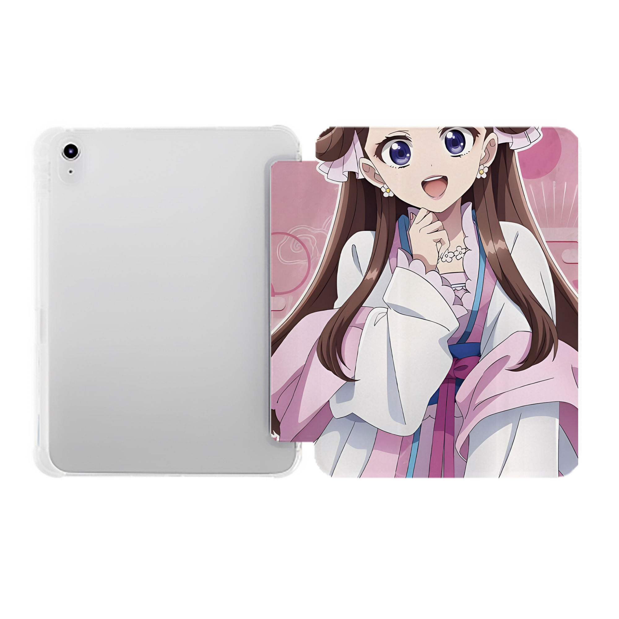 （画像用） 薬屋のひとりごと The Apothecary Diaries IPad ケース ペン収納付き 三つ折りスタンド PUレザー×シリコン 対応機種9.5/10.5/10.9インチ